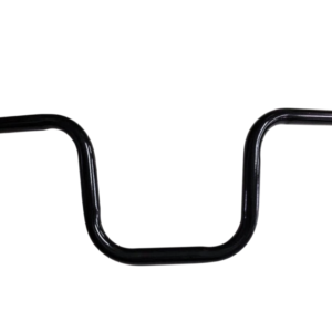 Guidão De Aço Preto Modelo Titan 22,2 Mm Para Bicicleta