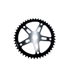 Coroa Roda Dentada Com 46 Dentes De Aço Preto Para Bicicleta