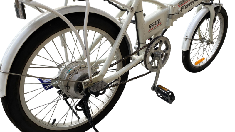 Bicicleta Dobravél FunRide 350W 36V 15.6Ah Branca Seminova - Imagem 5