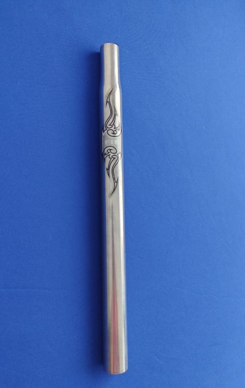 Canote De Selim De Alumínio Polido 26,8 X 350 Mm P/ Bicicleta