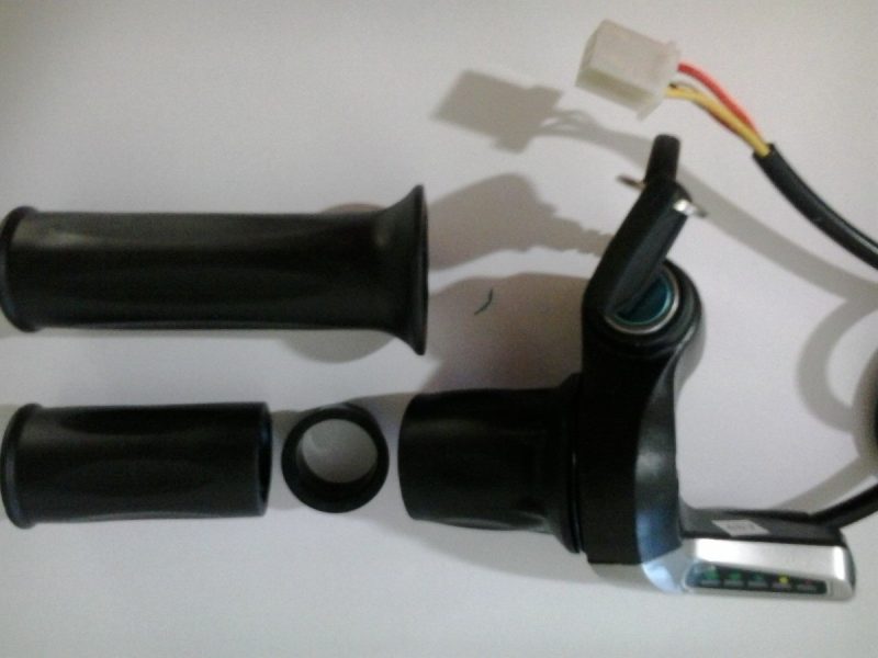 Acelerador Meia Cana 36 Volts C/ Chave P/ Bicicleta Elétrica
