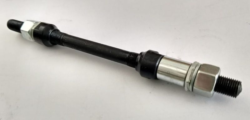 Eixo Traseiro Completo Com Espaçador Preto 3/8 X 175 Mm