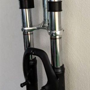 Garfo Aro 26 620 Aço 28,6 Mm Preto C/ Suspensão Dois Andares