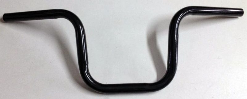 Guidão De Aço Preto Modelo Titan 22,2 Mm Para Bicicleta