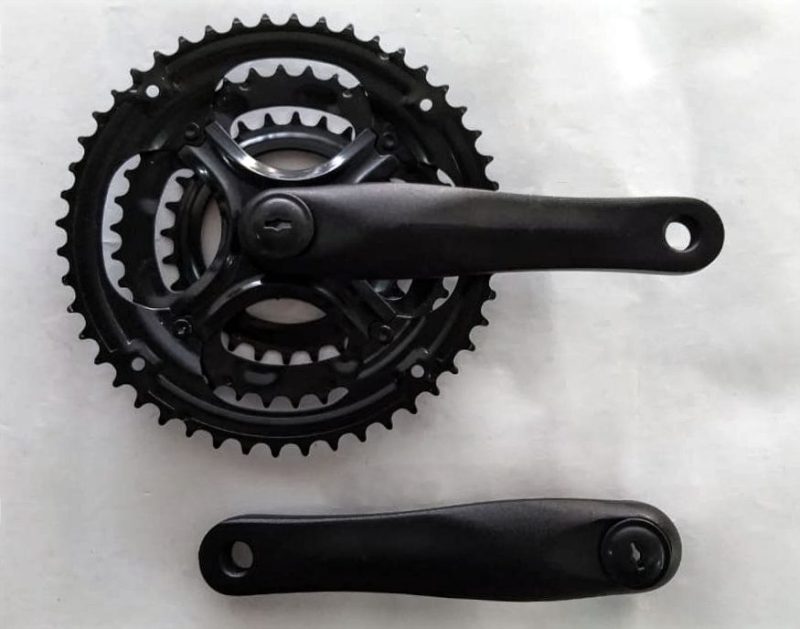 Pedivela Alumínio Dotek 170mm Index 48 / 38 / 28 Preto Fosco