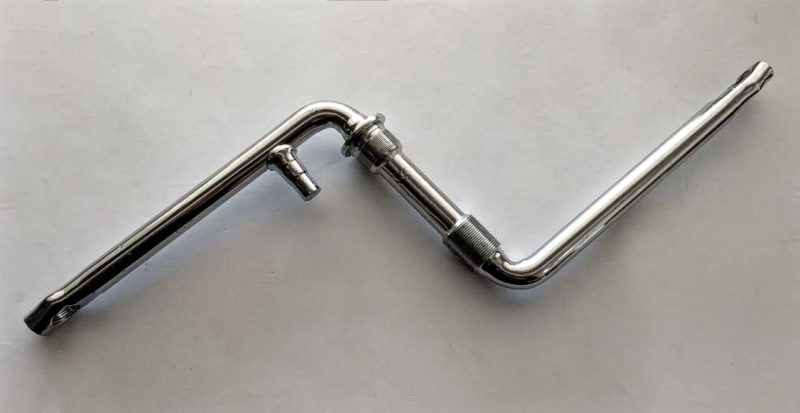 Pedivela Monobloco 165 X 16mm Cromado P/ Bicicleta Cx. 45mm