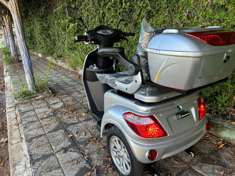 Triciclo Elétrico Modelo Eko10 1000W 60V Prata - Image 8