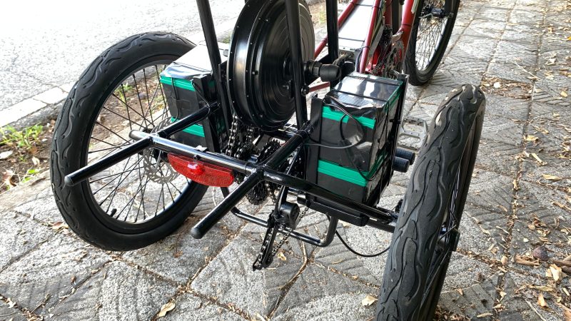 Triciclo Elétrico Duplo 1000W 48V 15Ah Seminovo - Image 6