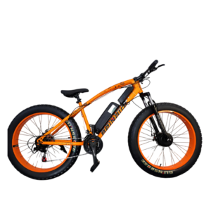 Bicicleta Elétrica FatBike 350W 36V 10.4ah Wind Bikes Laranja