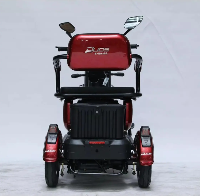 Triciclo Elétrico Fênix 750W 48V 24Ah C/ Lithium Vermelho - Imagem 5