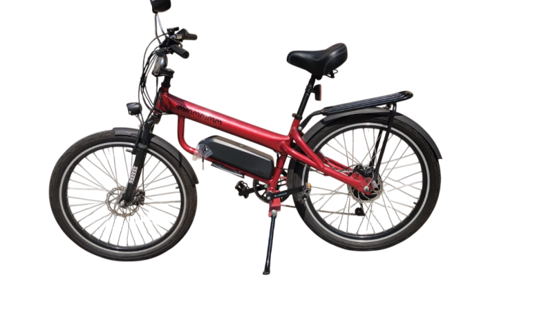Bicicleta Elétrica 350w 36v 10ah Vermelha Seminova