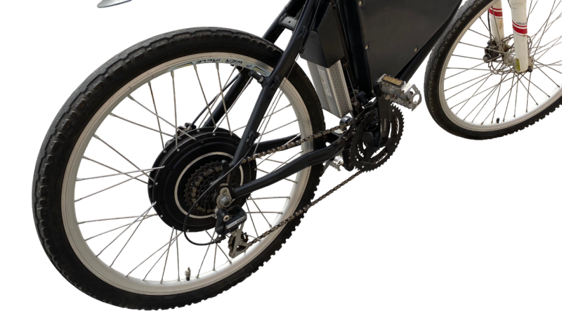 Bicicleta Elétrica 1000W 48V 15Ah Preto Seminova - Imagem 7