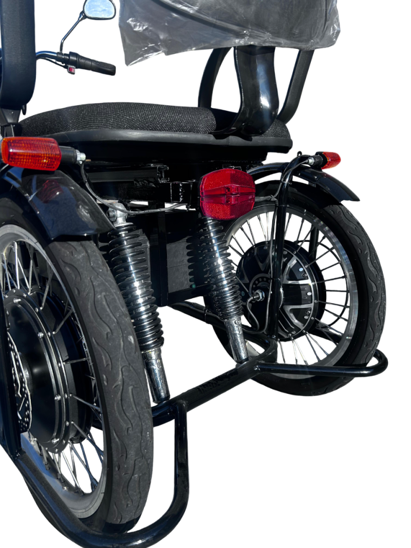 Triciclo Elétrico Advanced 1600W 48V 30Ah Dois Lugares - Imagem 4