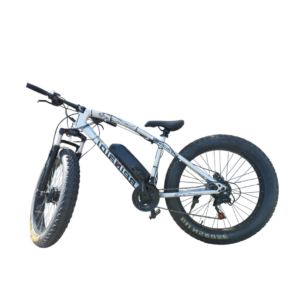 Bicicleta Elétrica FatBike 350W 36V 10.4ah Wind Bikes Prata