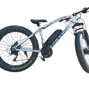 Bicicleta Elétrica FatBike 350W 36V 10.4ah Wind Bikes Prata