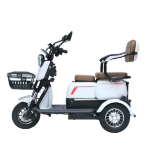 Triciclo Elétrico Fênix 750W 48V 24Ah C/ Bateria Lithium Branco