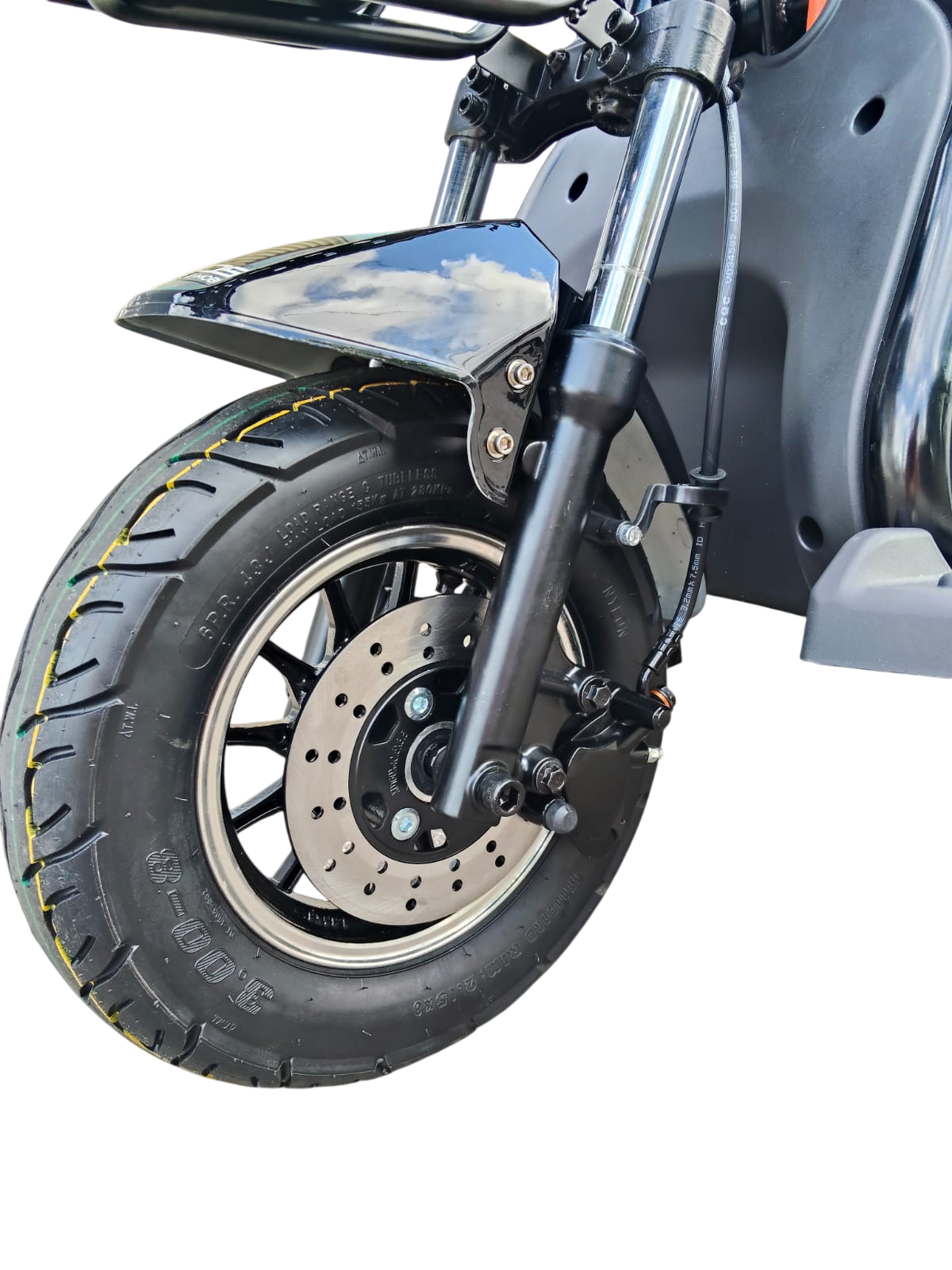 Triciclo Elétrico Fenix 1000W 48V C Bateria De Lithium Preto - Imagem 5