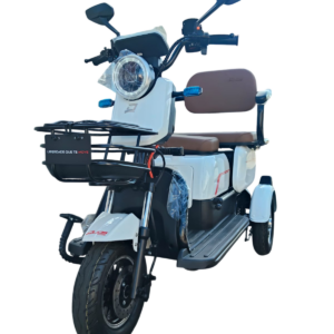 Triciclo Elétrico Fenix 1000W 48V Bateria De Lithium Branco