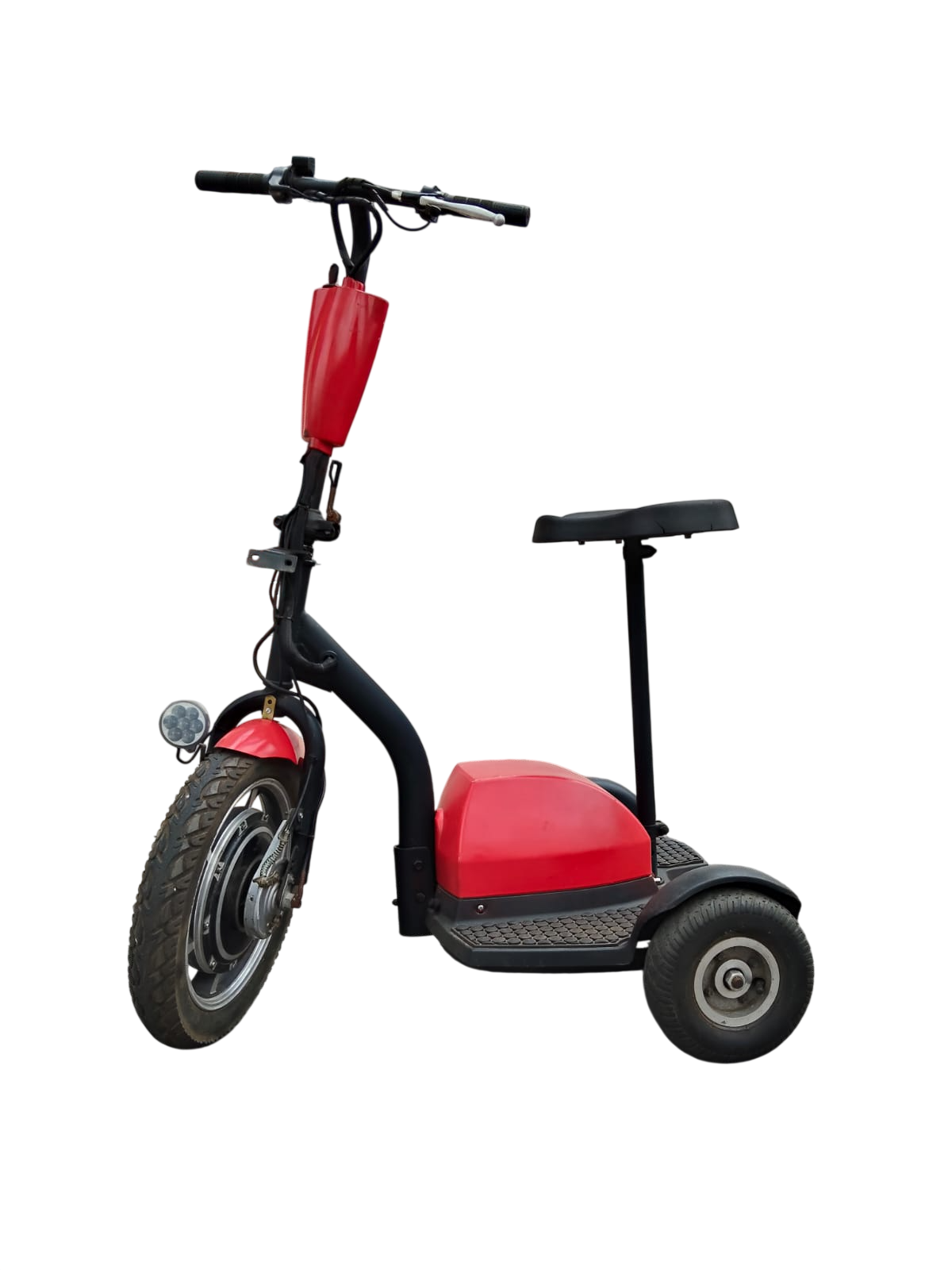 Triciclo Elétrico 500W 48V 15ah Seminovo Vermelho