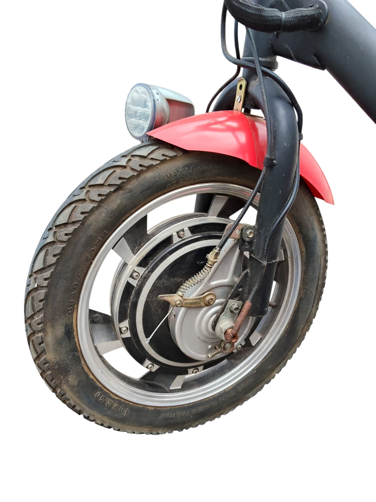 Triciclo Elétrico 500W 48V 15ah Seminovo Vermelho - Imagem 3